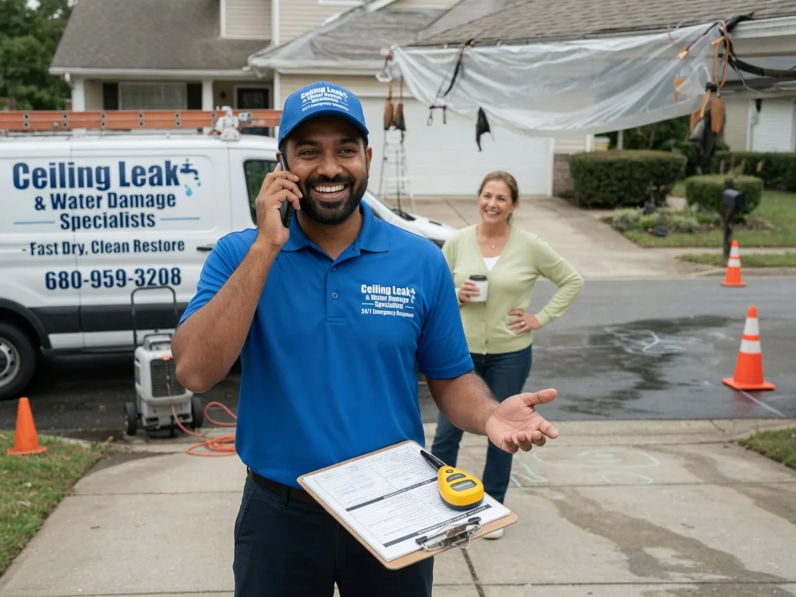 Ceiling Leak Cleanup Black Oak, AR FAQs